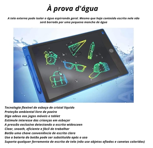 Lousa Mágica LCD Para Desenho e Estudo