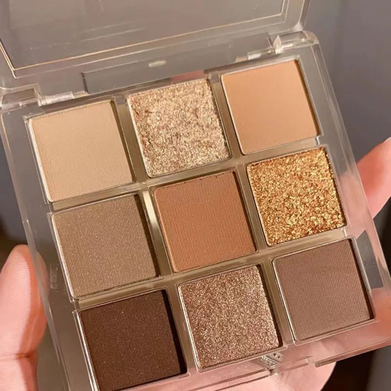 Paleta de Sombras Nove Cores Com Longa Duração Dia a DIA.