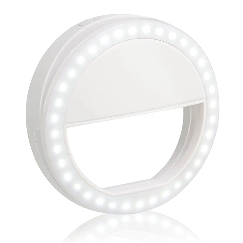 Selfie Ring Light: Luz de Selfie Para Celular - Cor Branca